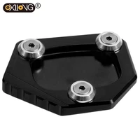 cnc kickstand foot side stand extension pad support plate enlarge for honda nc700x nc700s nc700d integra cbr 500r cb 500f cb500x