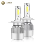 Автомобисветильник светодиодные лампы H7, H4, H11, H3, 9006, HB4, передсветильник фары Hb3 9005, 880, H27, автомобильные лампы 12 В, H1, автомобильные лампы для передних фар 80 Вт, 6000K