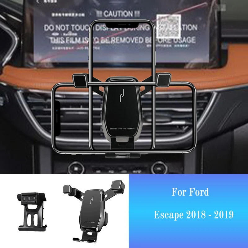 

Автомобильный держатель для мобильного телефона для Ford Escape 2018-2019, крепление для смартфона, автомобильный Стайлинг, кронштейн, GPS-подставка, ...