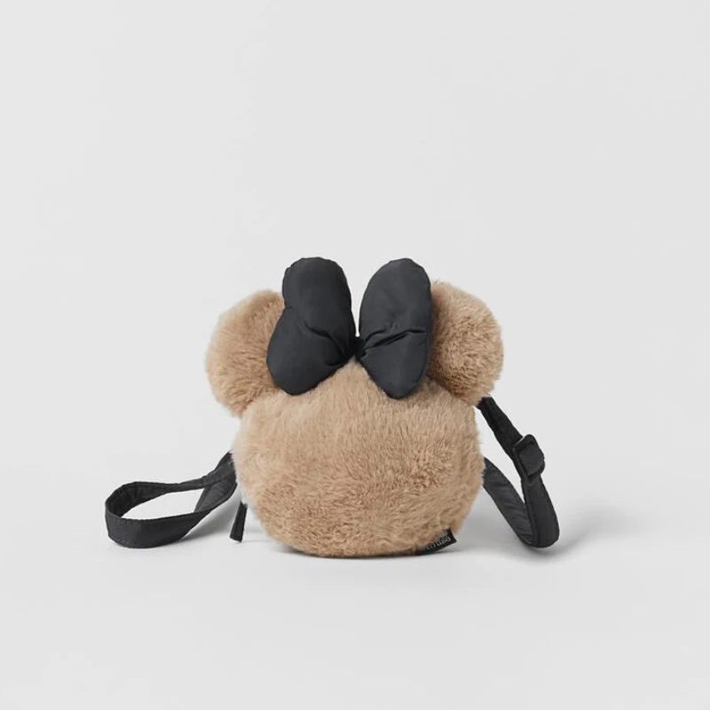 

Disney Anime Figure Minnie Mouse Plush Crossbody Bag Cartoon Kawaii Shoulder Bags Purses and Handbags Kids Toys Christmas Gifts