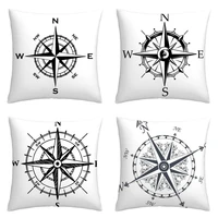 sea direction marking pillowcase living room sofa cushion cover40x40 45x45 50x50 60x60 can be customized your home decoration