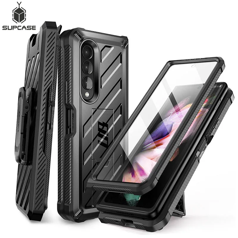 SUPCASE для Samsung Galaxy Z Fold 3 чехол телефона (2021) UB прочный зажим ремня ударопрочный