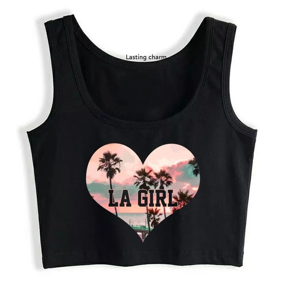 

La girl vintage los angeles california funny vintage cotton sports top harvest
