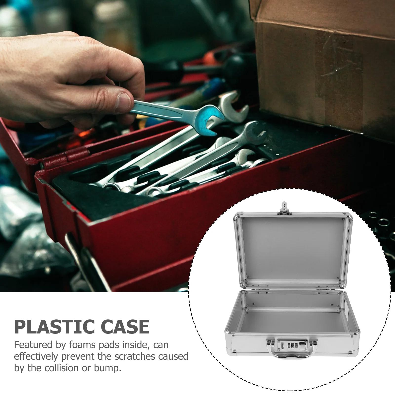 Аптечка первой помощи Необходимый контейнер для инструментов Сверхмощный ящик