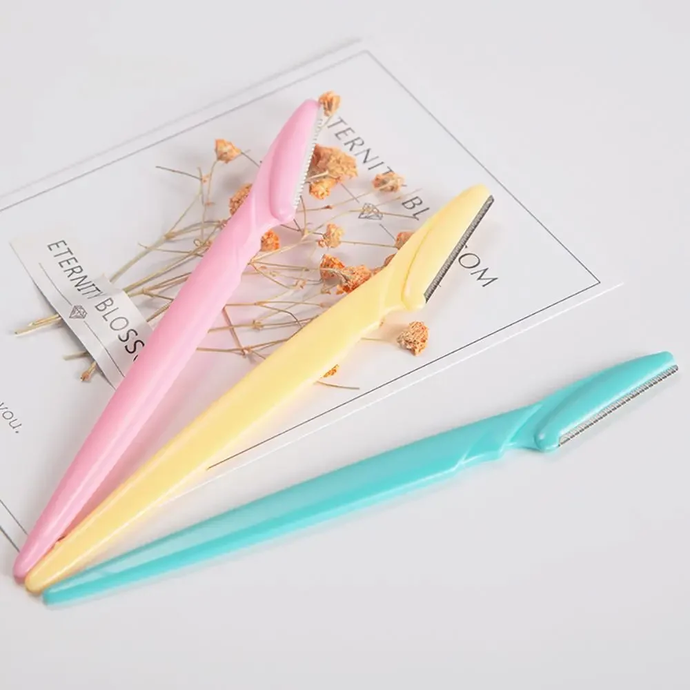 

10pcs Portable Eyebrow Trimmer Eyebrow Razor Blade Shaver Shaper Facial Hair Remover Eyebrow Shaping Tool Women Makeup tool