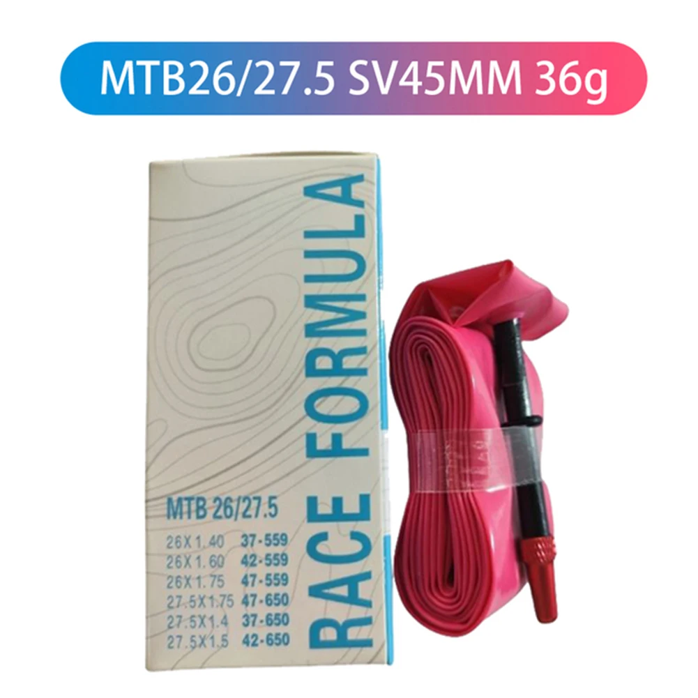 

MTB Bike Bicycle Ultra Light Innertube 26/27.5x1.4-2.5 29x1.9-2.5 SV45mm 36-66g Mountain Bicycle Tube Accessories