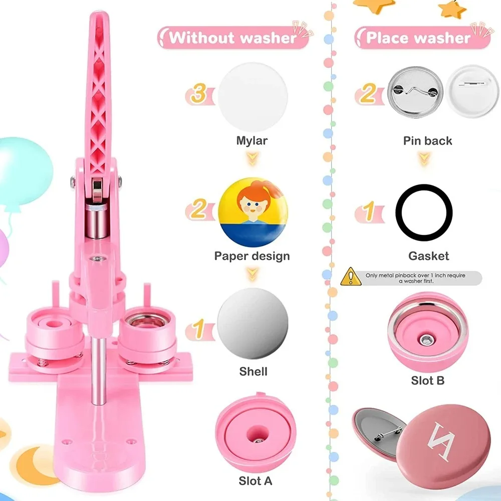 Устройство для изготовления пуговиц и значков 3-в-1 унисекс