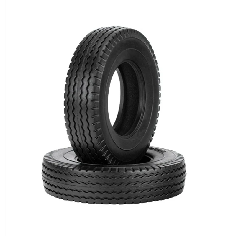 

2Pcs 19Mm Hard Rubber Tires For 1/14 Tamiya RC Semi Tractor Truck Tipper SCANIA MAN King Hauler ACTROS Upgrades Parts