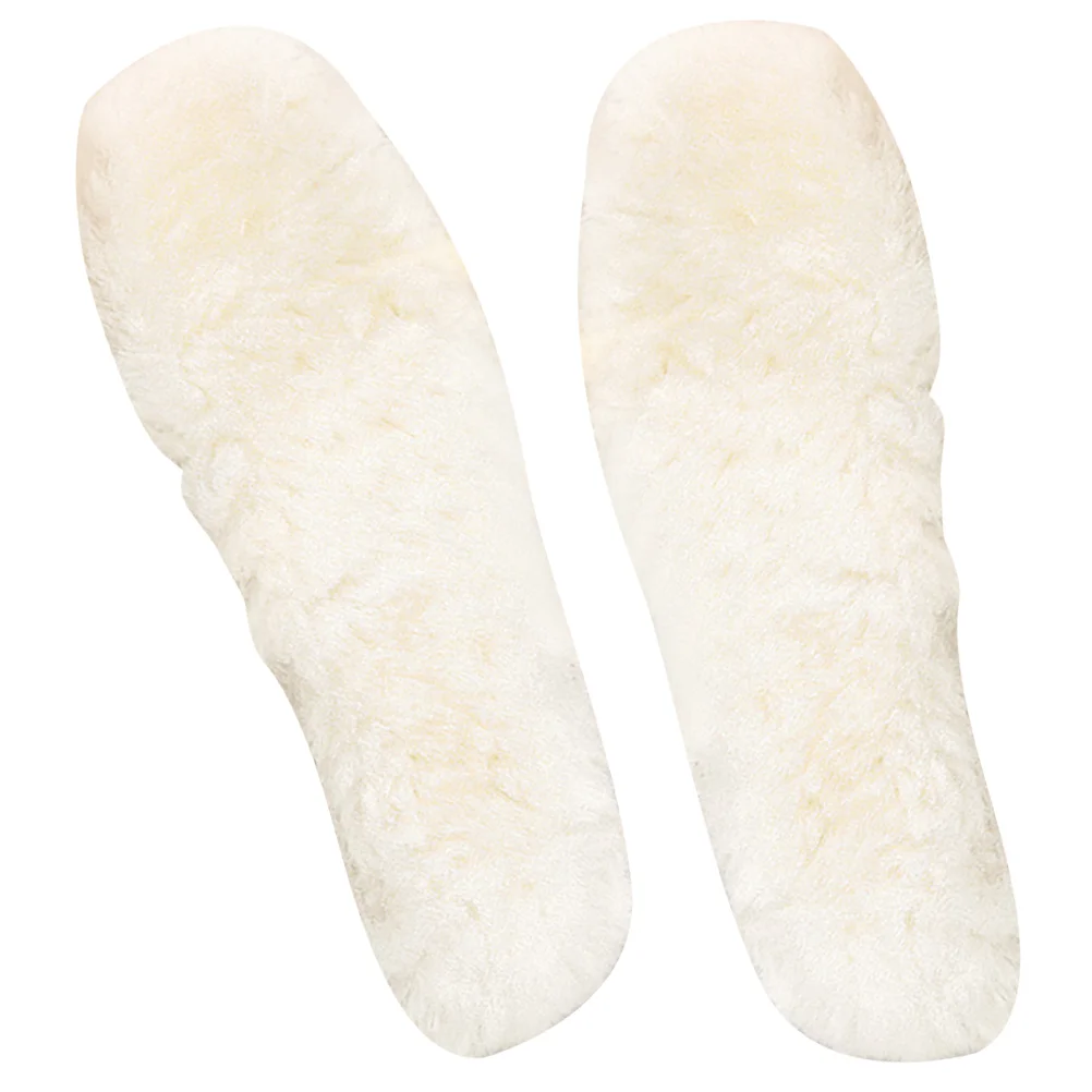 

Shoe Insoles Pads Boots Shoes Women Wool Insert Winter Supple White Comfortable Womens