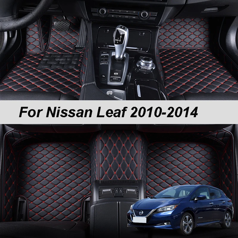

Кожаные автомобильные коврики на заказ, коврики для Nissan Leaf 2010, 2011, 2012, 2013, 2014, коврики, накладки для ног, аксессуары