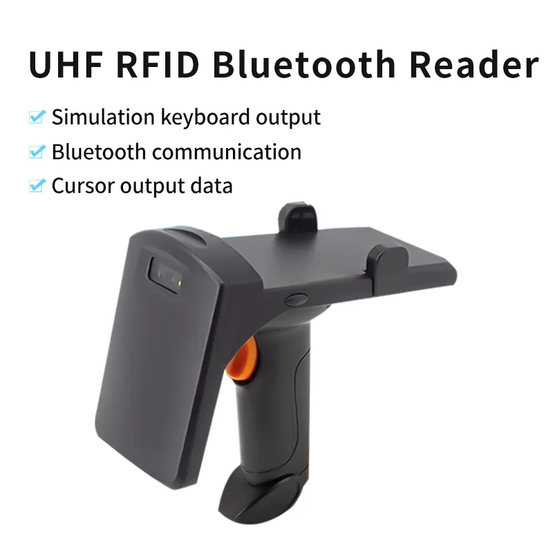 860-960 МГц 2 4G Беспроводная связь UHF RFID 1D/2D Ручной сканер Bluetooth-считыватель Поддержка