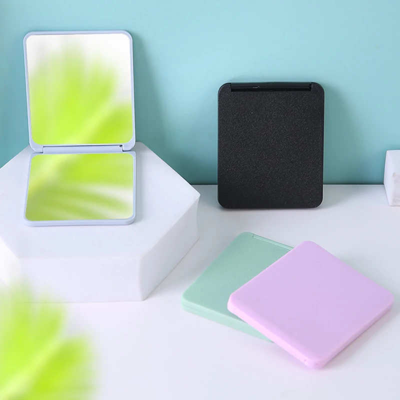 Портативное Мини-пластиковое Складное Зеркало Для Макияжа Компактное Дорожное