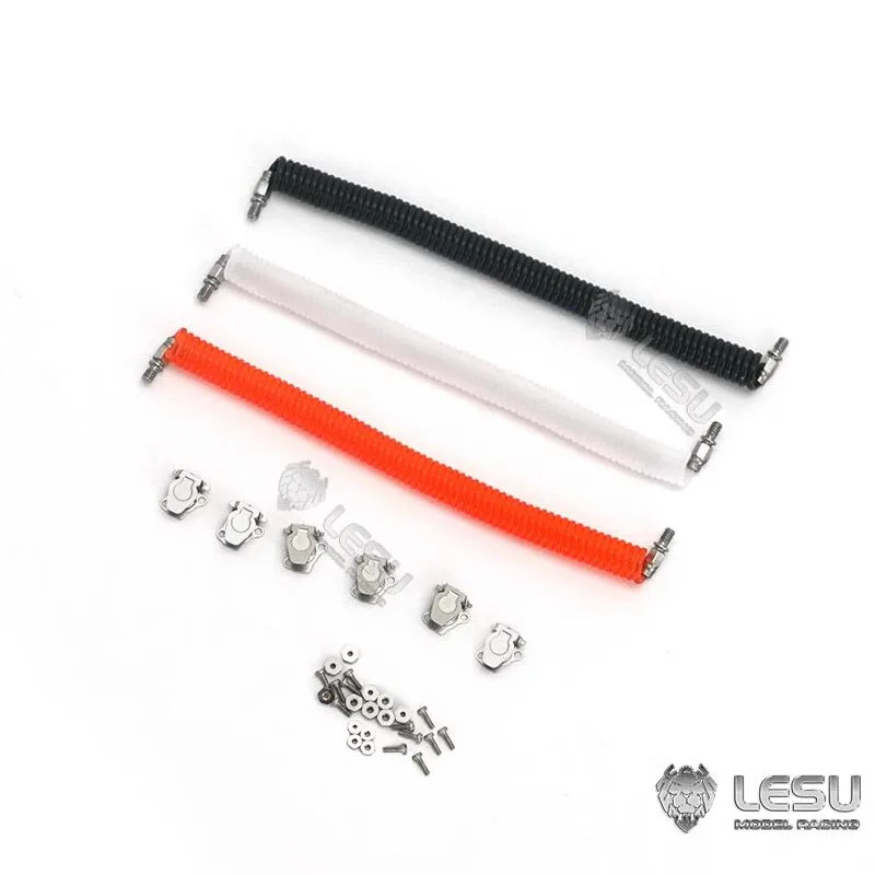 Фото LESU 1/14 RC Модель Грузовика Газовая Труба Проволока G-6256-A Для Tamiya 1:14 RC Трактор Грузовик Прицеп 770S FH16 Arocs TGX Декоративная Деталь DIY №3