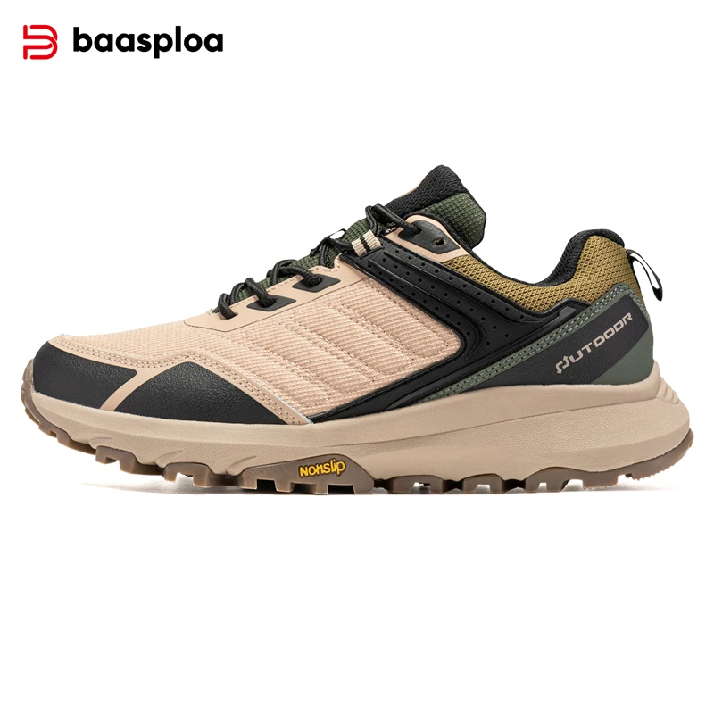 Baasploa/мужская походная обувь кожаные уличные кроссовки с защитой от брызг воды