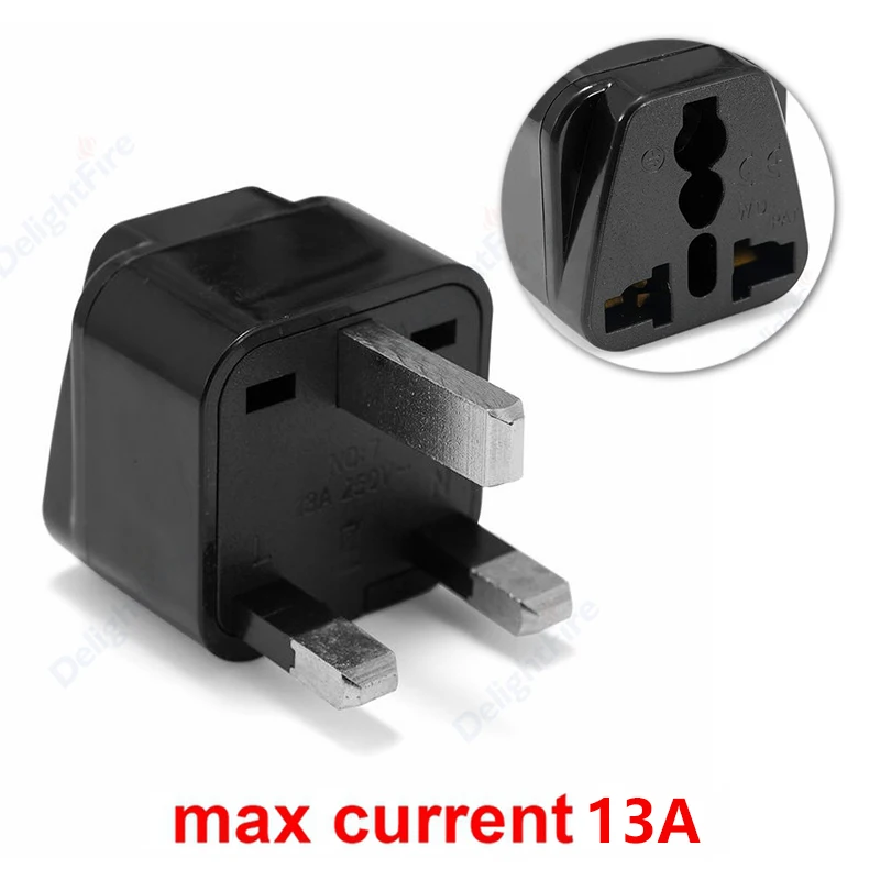 

1 шт., Великобритания, универсальный Электрический адаптер, Бразилия, США, Австралия, ЕС, Великобритания, гнездо питания, розетка переменного...