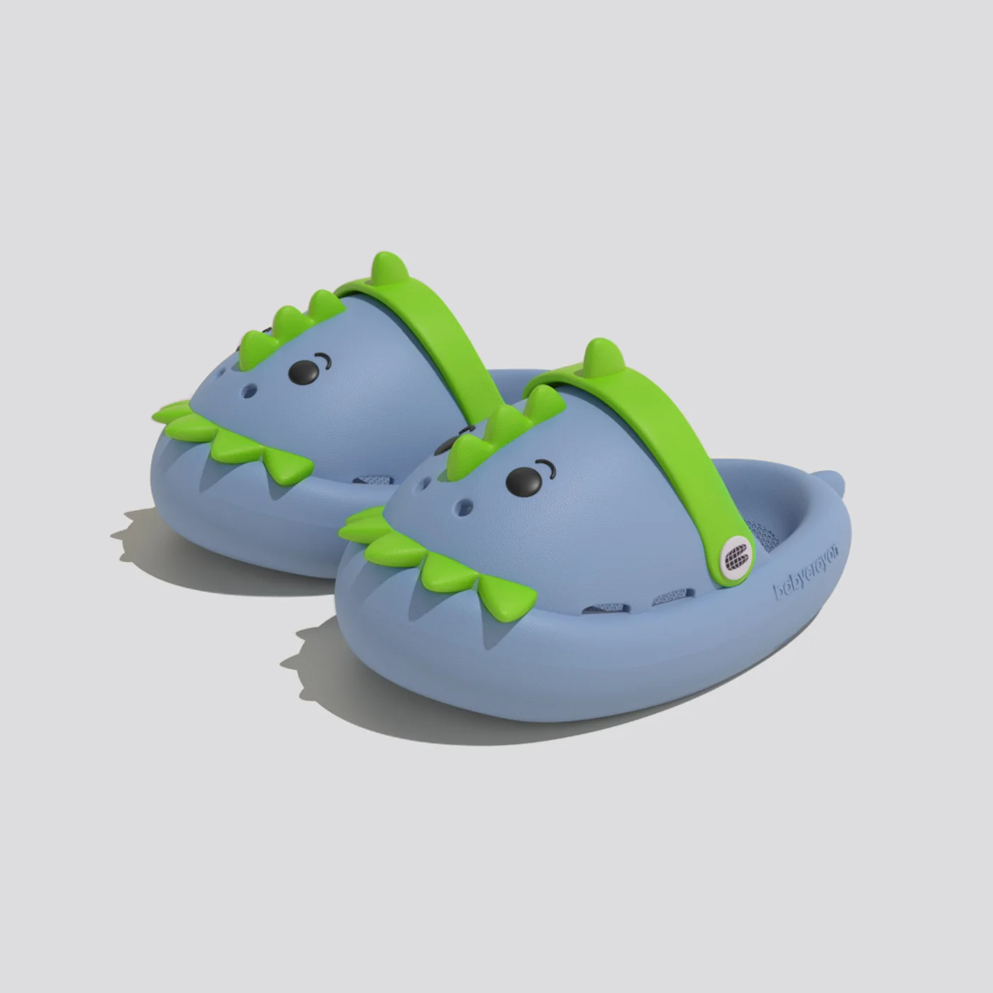 Сандалии Детские с дырками в виде динозавров Нескользящие мягкая подошва