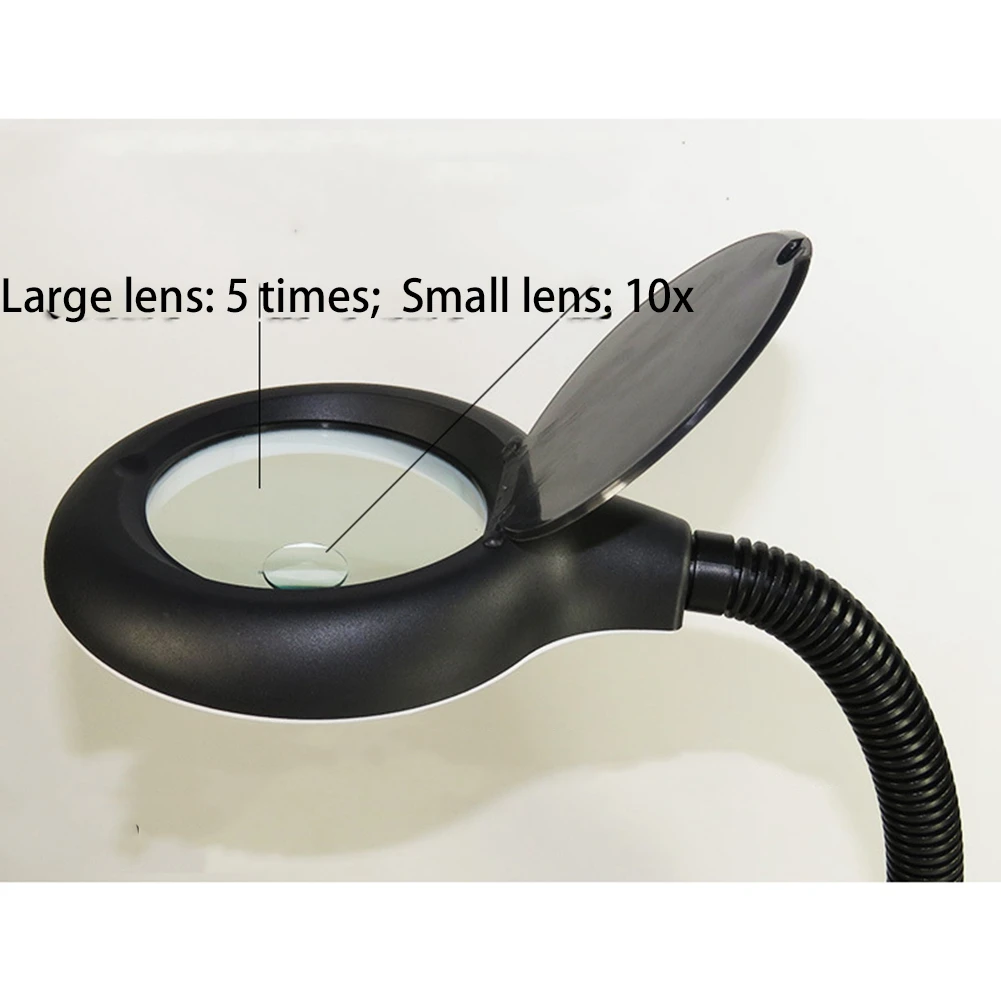 5X/10X40 светодиодных фонарей увеличительное стекло лупа с подсветкой для