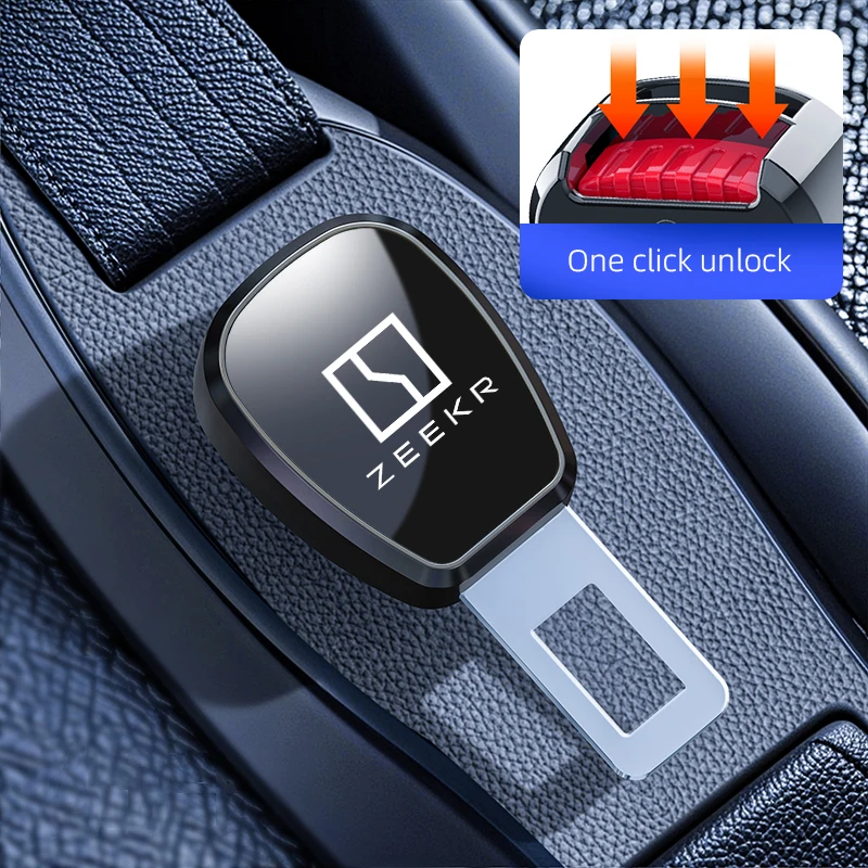 

Для Geely ZEEKR 7X 001 X 007 CX1E MIX 2024 2025 автомобильный зажим для ремня безопасности удлинитель безопасный замок ремня пряжка автомобильные аксессуары