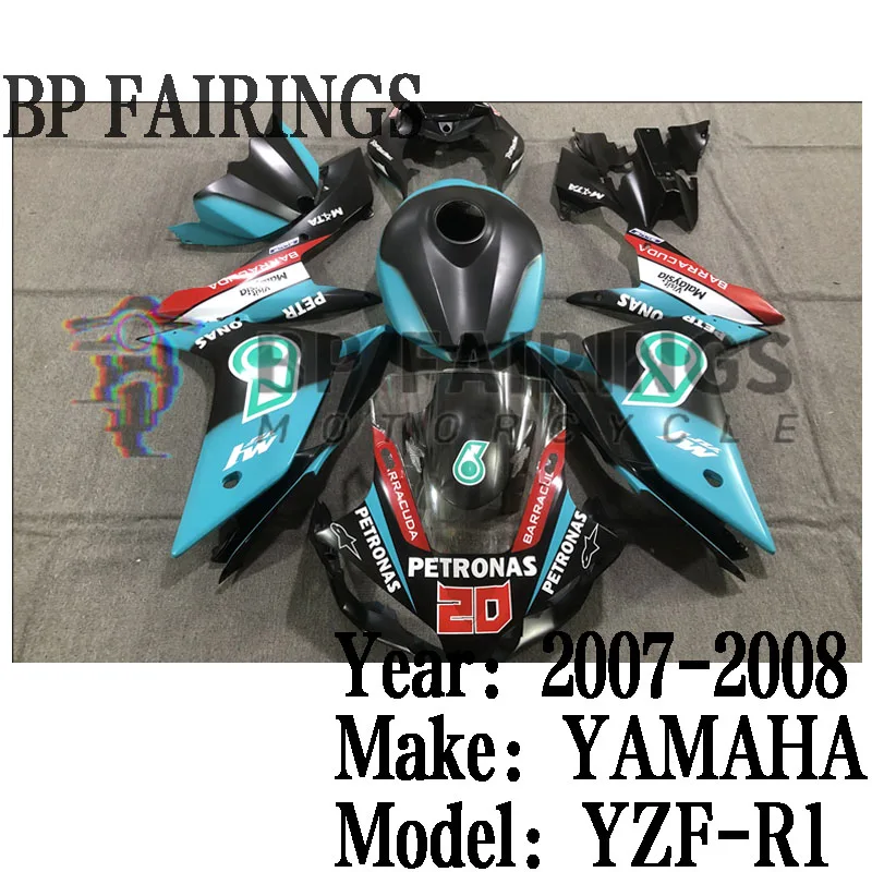 

For YAMAHA R1 fairing kit 2007 2008 Injection molding bodywork set Shark fairings set YZF R1 07 08