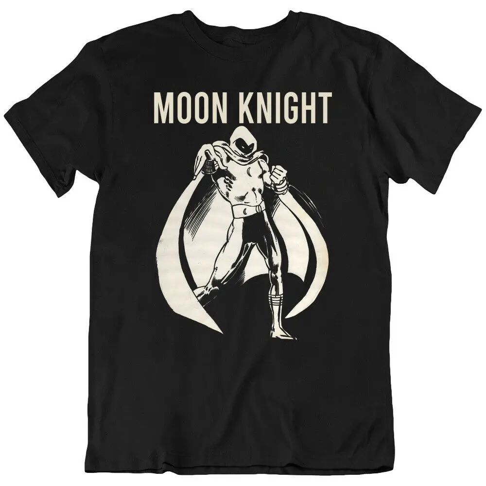 

Knight Moon Tee Moon Knight Hero Cartoon Superhero Retro Gift T-Shirt New