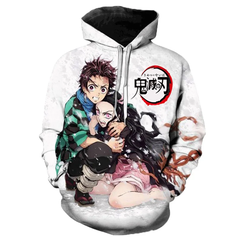 

2023 Kimetsu No Yaiba мужские и женские свитшоты с рассекающим демонов 3D-принтом повседневные худи для мальчиков и девочек детские пуловеры куртка Аниме 6XL