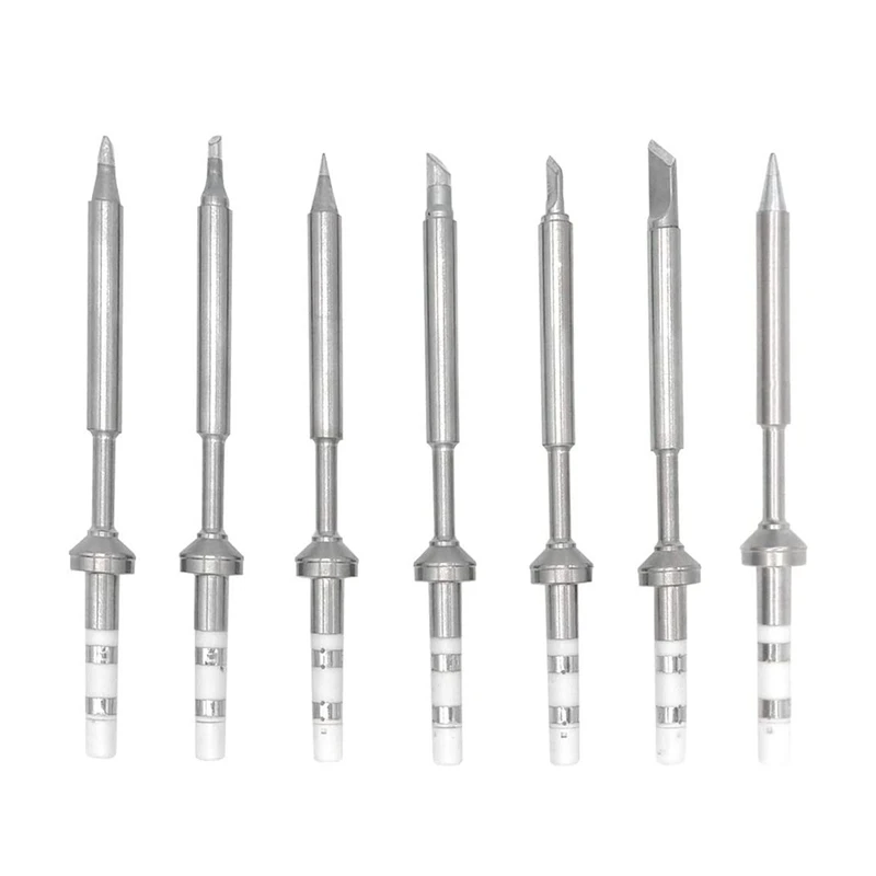 

7 PCS Soldering Iron Tips Pocket Electric Soldering Iron Replacement for TS100 Soldering Iron Power Tool