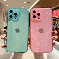 gradient love shiny soft case for iphone 11 12 13 pro max mini protection case for iphone x xs max xr 6 6s 7 8 plus se 20 cover