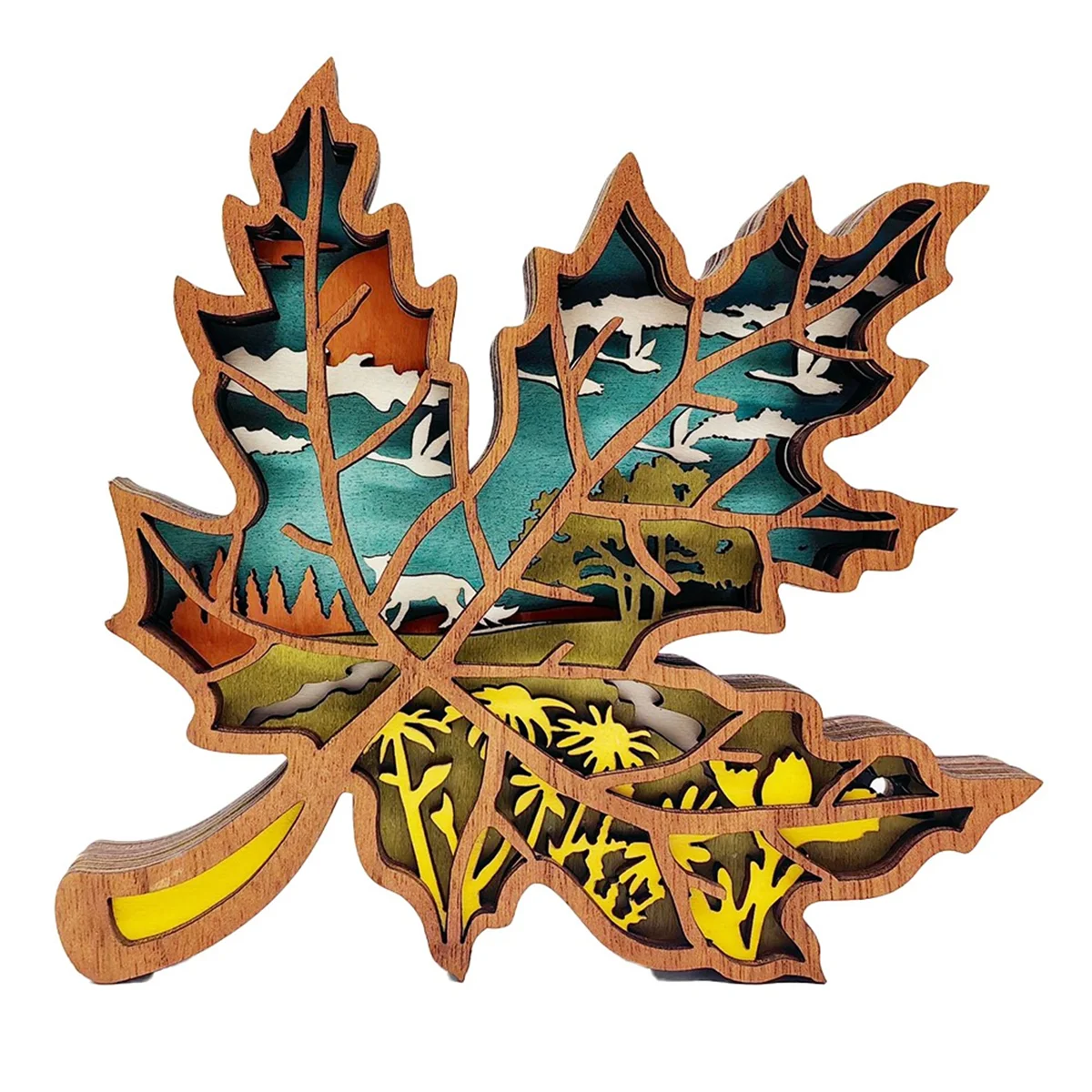 Декор из кленового листа декор для семейной комнаты спальни деревенское