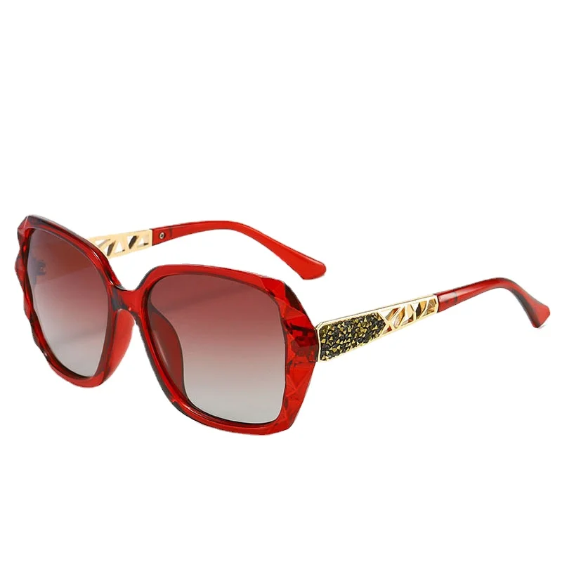 

Red Shades for Women Fashion Day Night Driving Polarized Sunglasses Vintage Luxury Oversized Eyeglasses Travel Hiking Wear