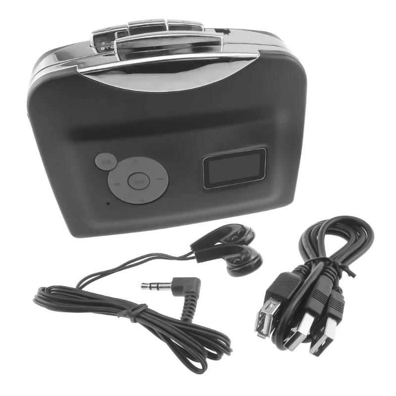 

Cassette Player Tape Recorder To Mp3 Converter Convert Tape To MP3 Player USB or 2xAA Battery Powered with Earphone
