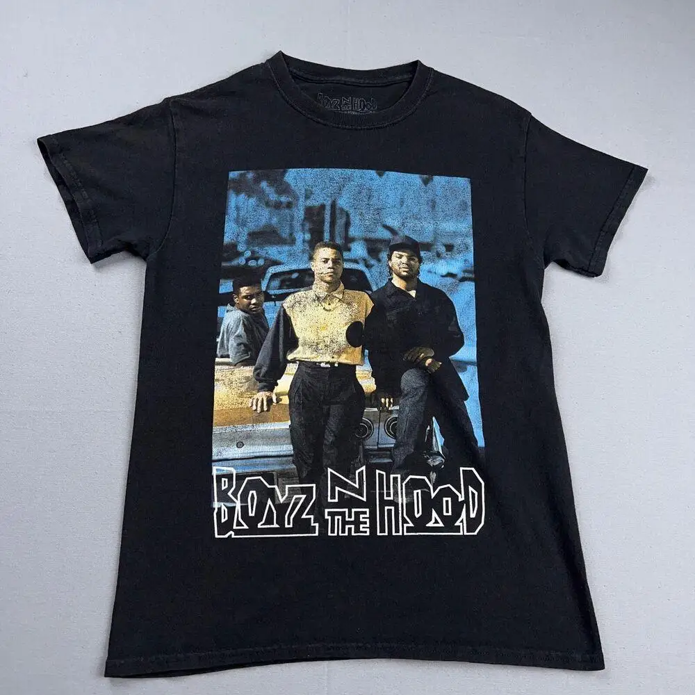 Мужская рубашка с коротким рукавом Boyz N The Hood маленькая черная в стиле хип-хоп рэп