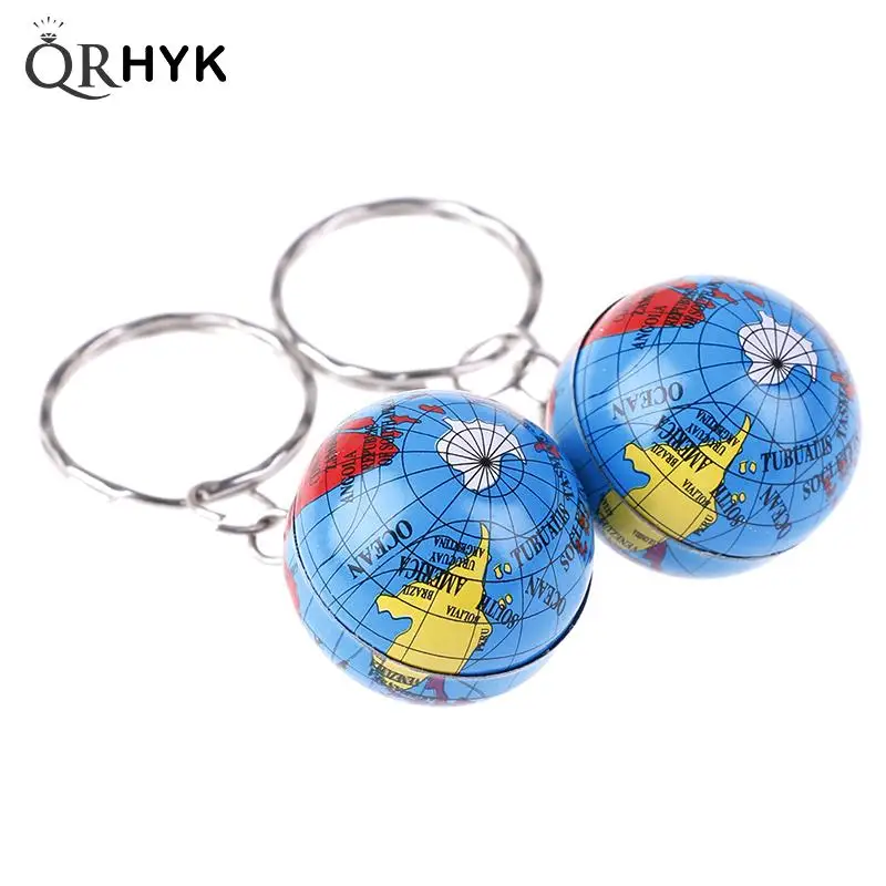 Брелок для ключей ручной работы с картой мира планетой землей геометрией 2 шт. |