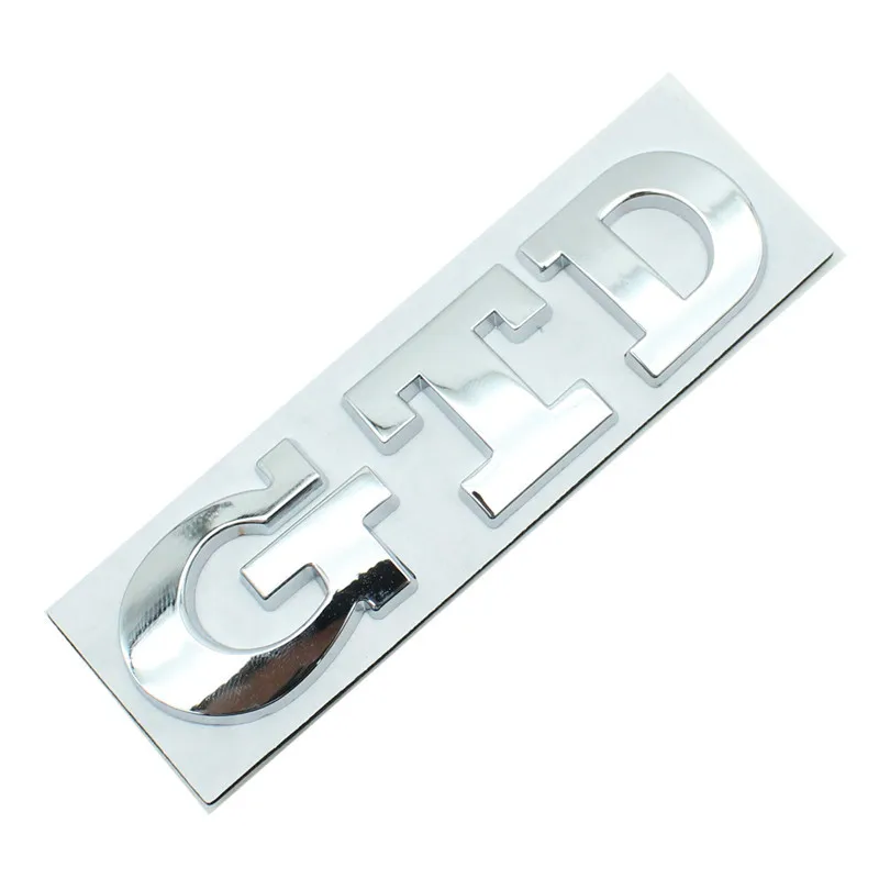 Металлическая 3d-наклейка на багажник автомобиля эмблема переднего гриля GTD