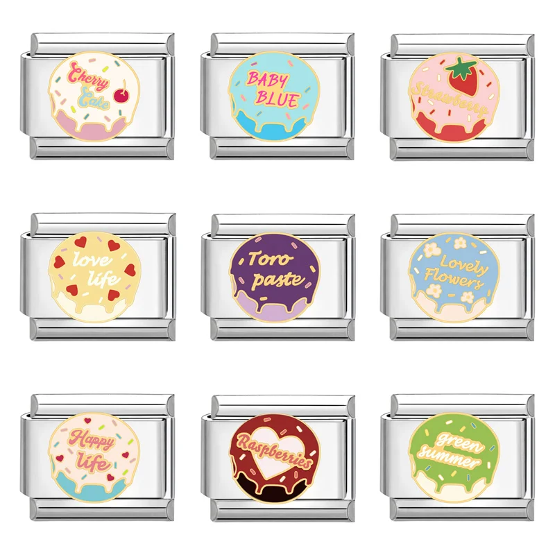 Youvelst Юбилейный браслет с подвесками шоколадный цветок торт итальянские