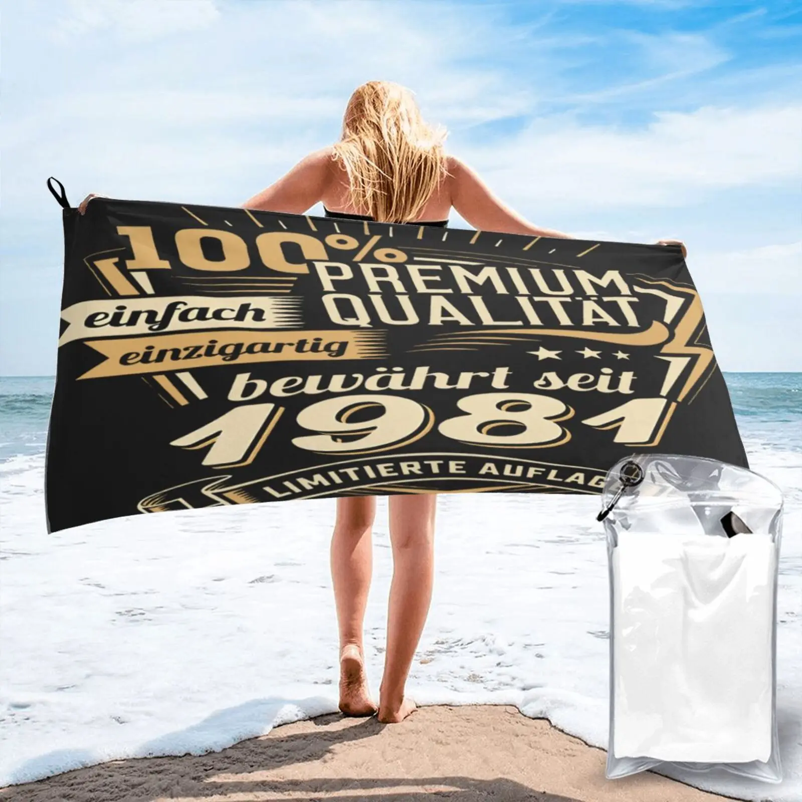 

40 Ans 100 Premium Qualite Depuis Beach Towel Bathrobe Woman Bath Towel Large Bath Towel Strandlaken Hand Towels Beach Blanket