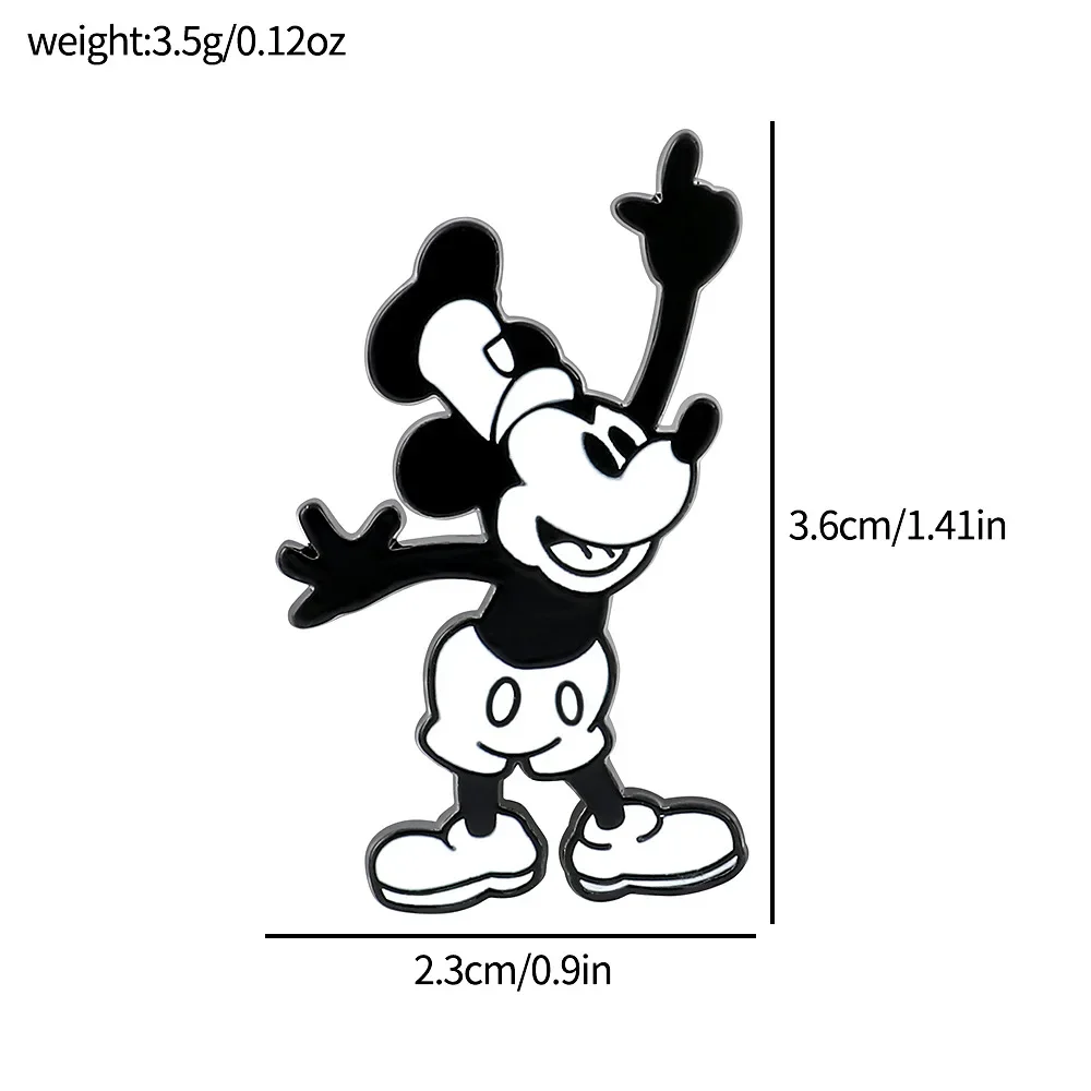 Металлическая брошь с изображением Микки Мауса в ассортименте