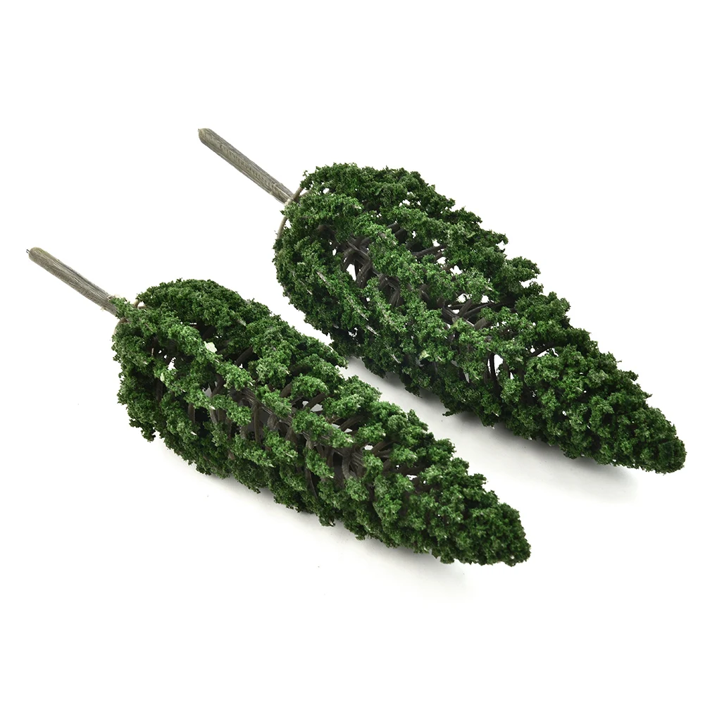 

10pcs Pine Trees Model Green For Scale Railway Layout 15cm Miniature Sandtable Model Scenery DIY For Home Building
