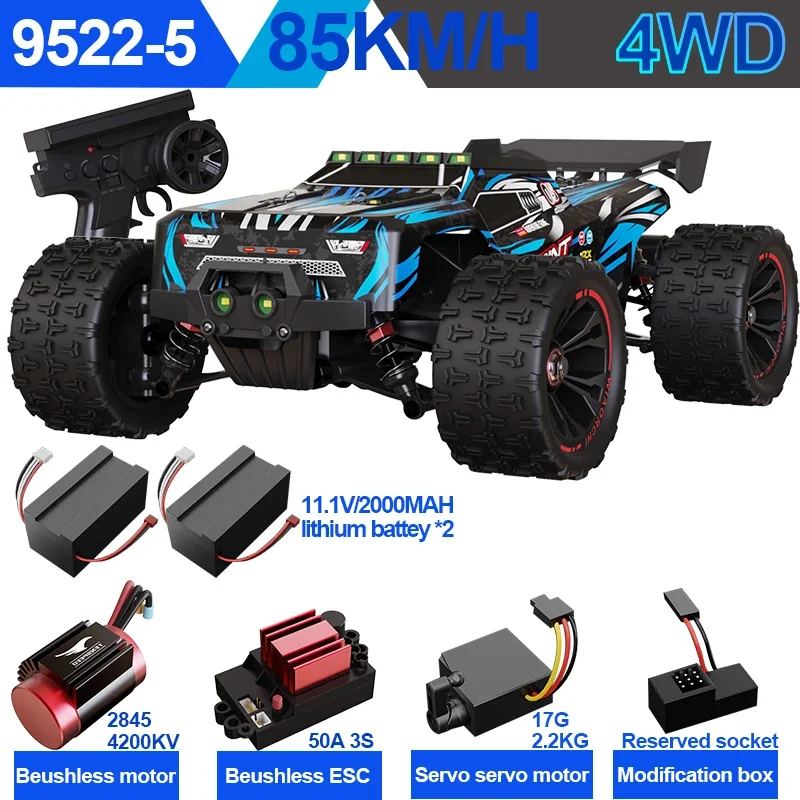Фото SCY9522PRO 85 км/ч высокоскоростной радиоуправляемый автомобиль бесщеточный 4WD внедорожный дрифт автомобиль с дистанционным управлением 1:16 профессиональные гоночные автомобили SCY9522 50 км/ч №1