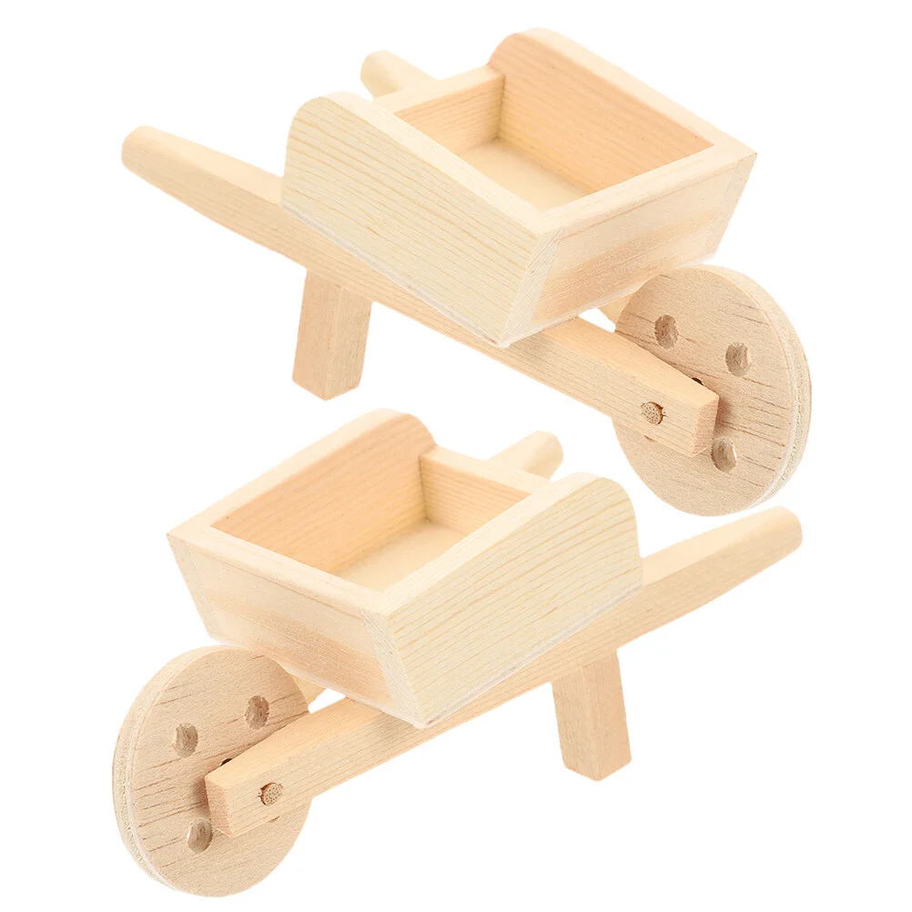 

Decorations House Wheelbarrows Models Cart Miniature Wheel Dollies Wheel Barrows