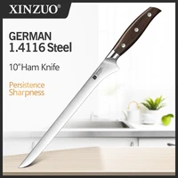 xinzuo 10 ham knife german 1 4116 steel blade kitchen sushi knives sharp blade 58hrc strong hardness