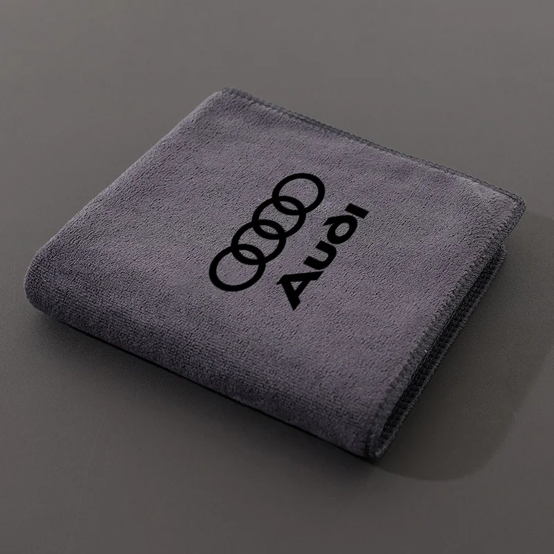 

Полотенце для мытья автомобиля из микрофибры 2025 года, чистящая сушильная салфетка для Audi Sline RS A3 A4 A6 A7 A8 Q3 Q5 Q7 Quattro S7 RS3 RS5 RS6 TT Acc