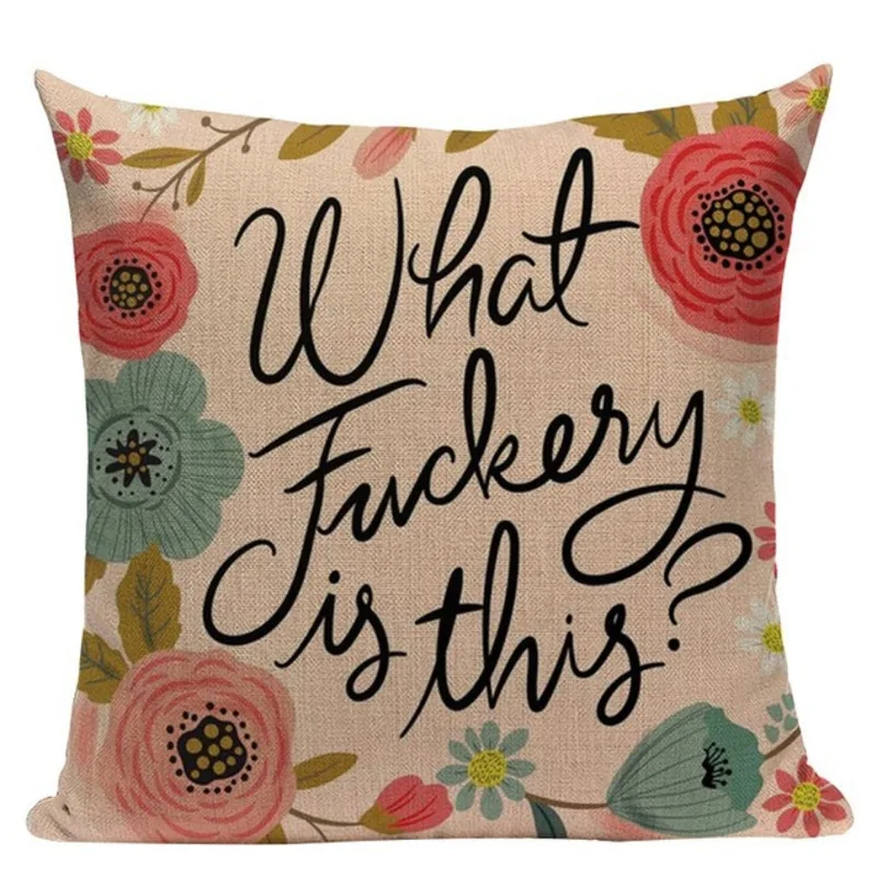 

Наволочка в скандинавском стиле с цветочным узором, домашняя льняная наволочка для дивана, декоративная подушка, Романтичный подарок на де...