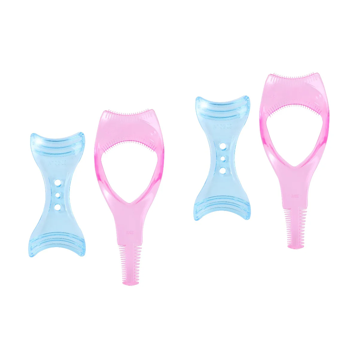 

4 Pcs Eyelash Comb Makeup Tools Applicator Template Accessory Curler Eyebrow Stencil Groom Eyeliner Models Bridegroom