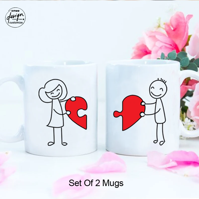 

Couple Mugs Set Valentine Mug Funny Couple Mug Valentine's Day Present Couples Mug Set I Love You Husband Coffee Mug Anniversary