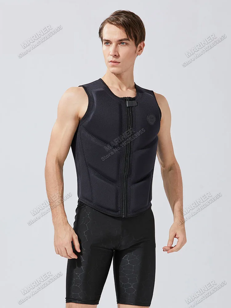 Фото Wakesurf Comp Vest CE одобренный неопреновый спасательный жилет Ударный жилет премиум-качества, но отлично подходит для всех других водных видов спорта №3