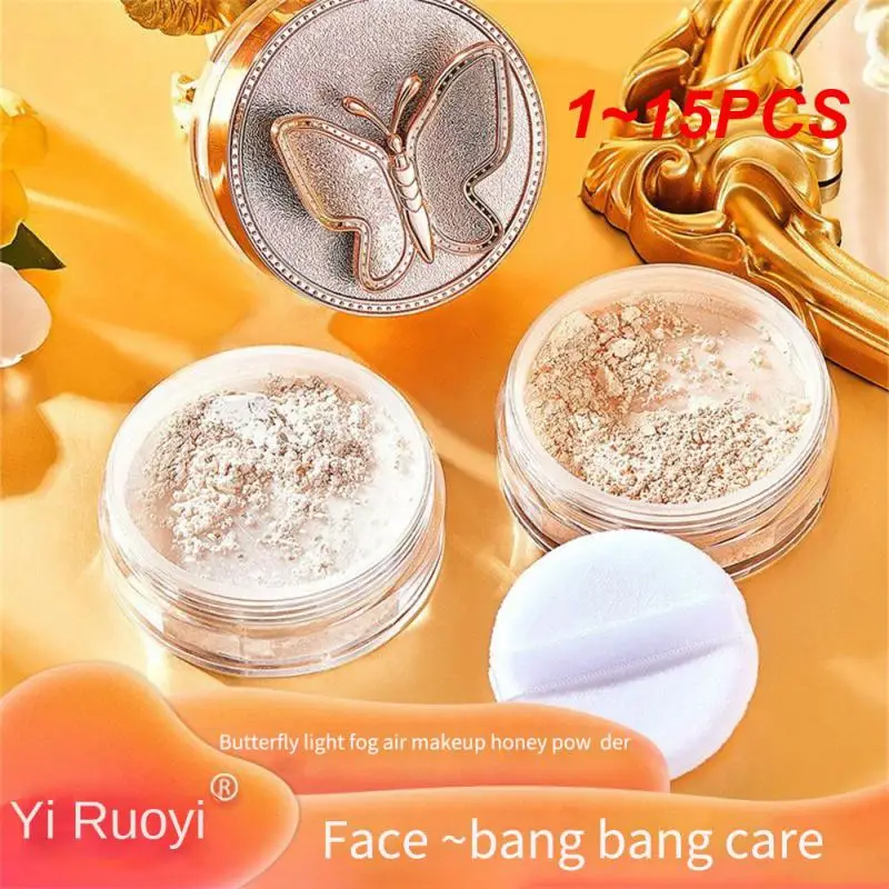 

1-15 шт., дышащая пудра для лица с эффектом бабочки