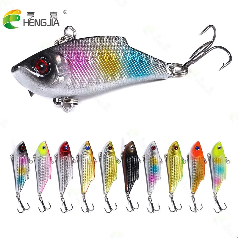 

500pcs Hard Wobbler Fishing Lure 5.5cm 10g Artificial Plastic Bait Bionic 3D Eyes Floating Crankbait Japan Fish Pesca Isca