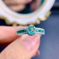 2022 new emerald ring unique style lovely fashionable color wedding jewelry engagement ring