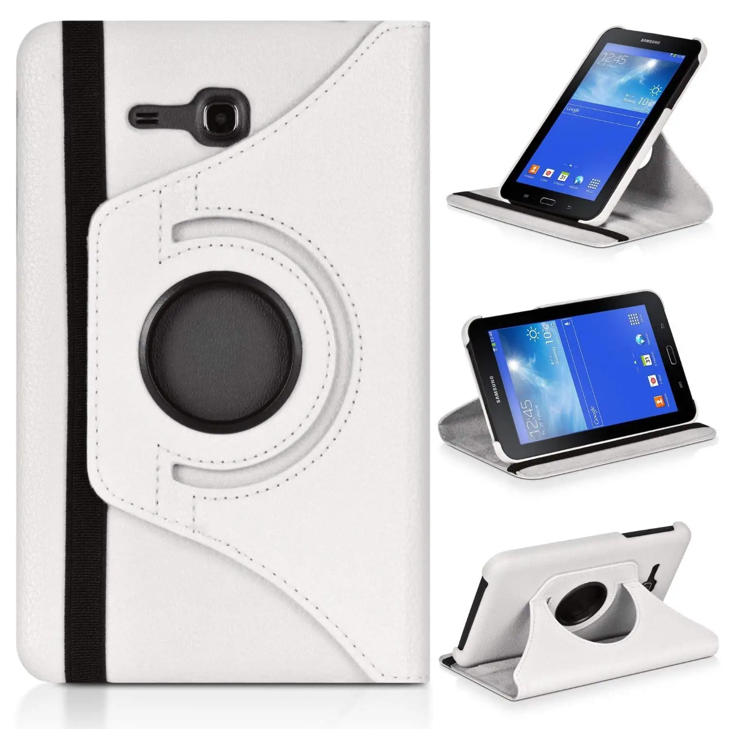 

Чехол Funda Capa для Galaxy Tab E 7,0 Lite SM-T113, чехол-держатель с вращением на 360 градусов для Samsung Tab3 Lite, 7 дюймов, T110, T111, T116, защитное стекло