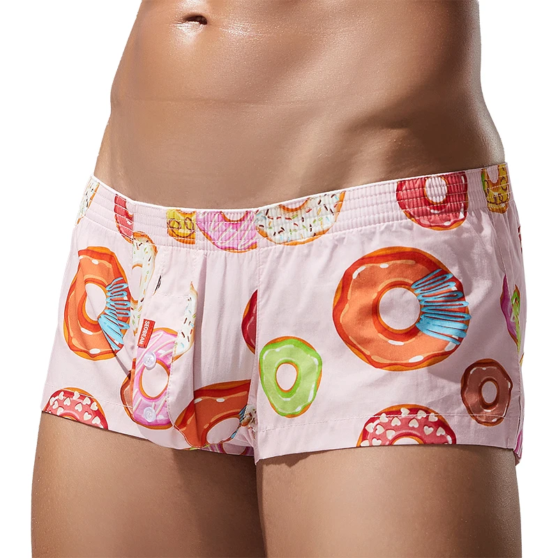 Seobean Brand SEOBEAN Mens Plaid Boxer Shorts Cotton Underwear Underpants Boxers for Men